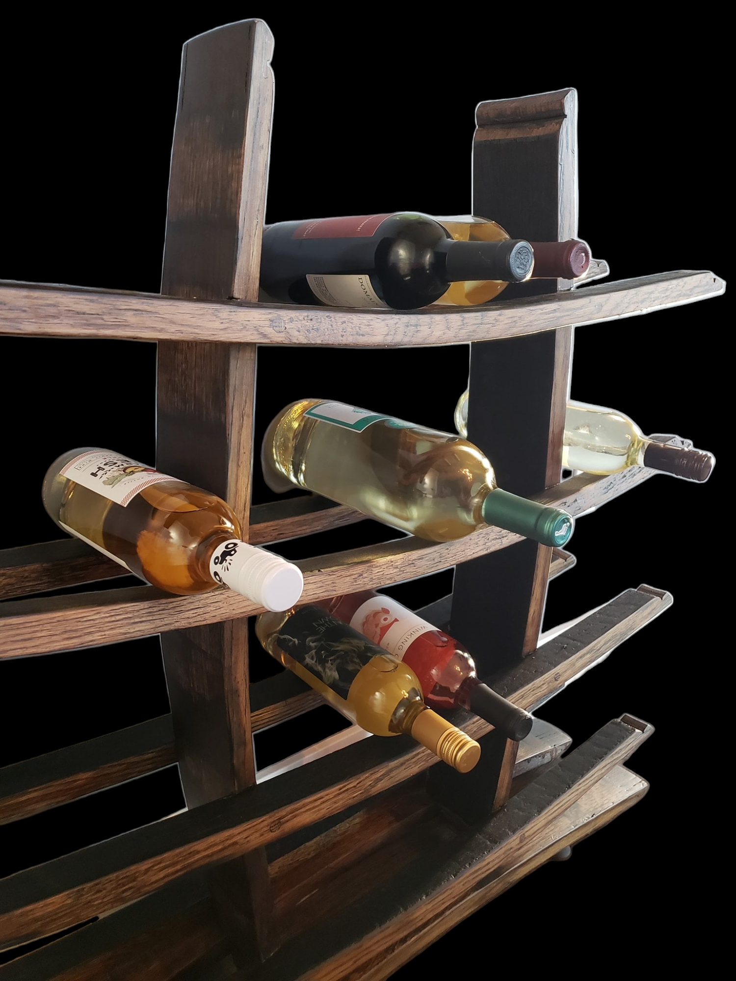 Wine barrel 2024 wine rack plans